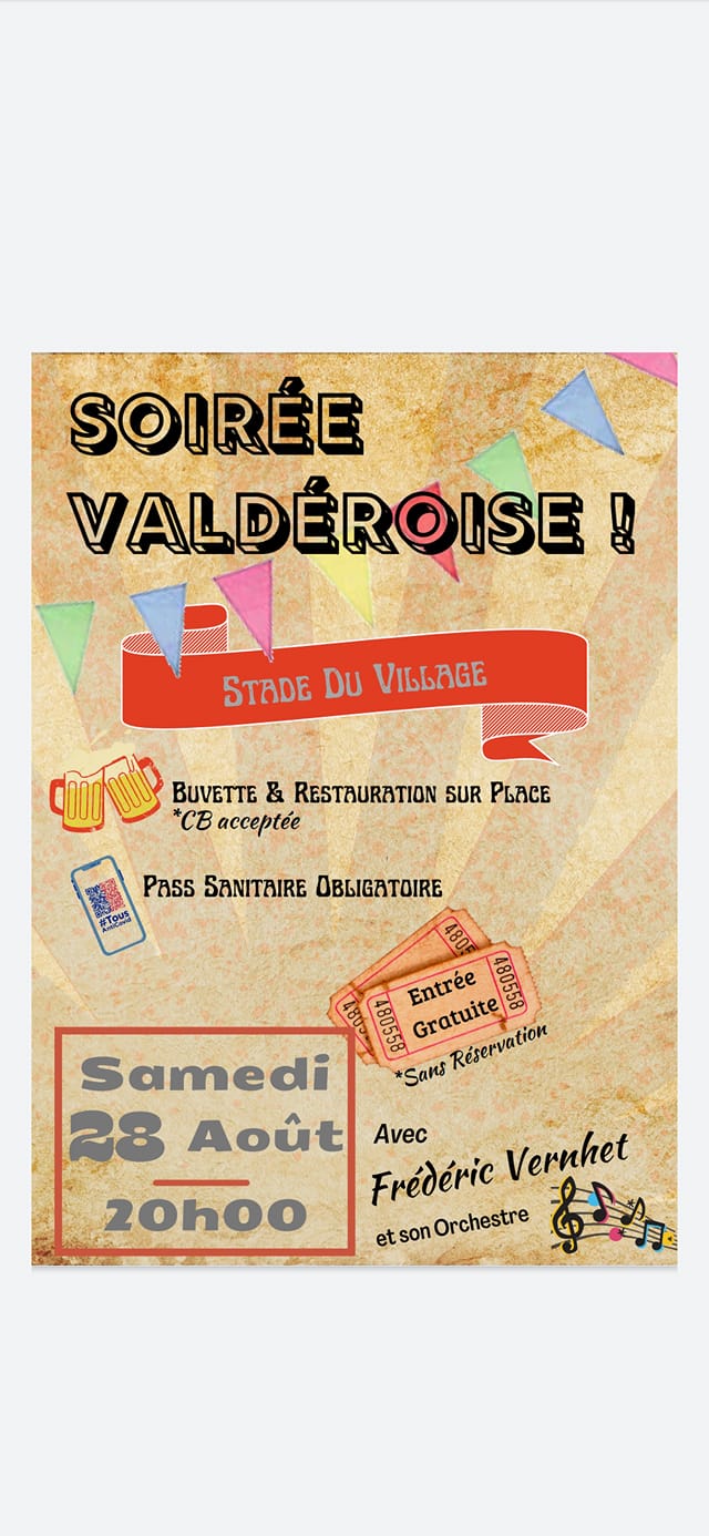 Soirée valdéroise