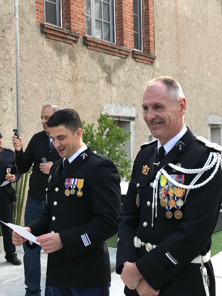 Gendarmerie : prise de commandement par le major Eric COURTOIS.