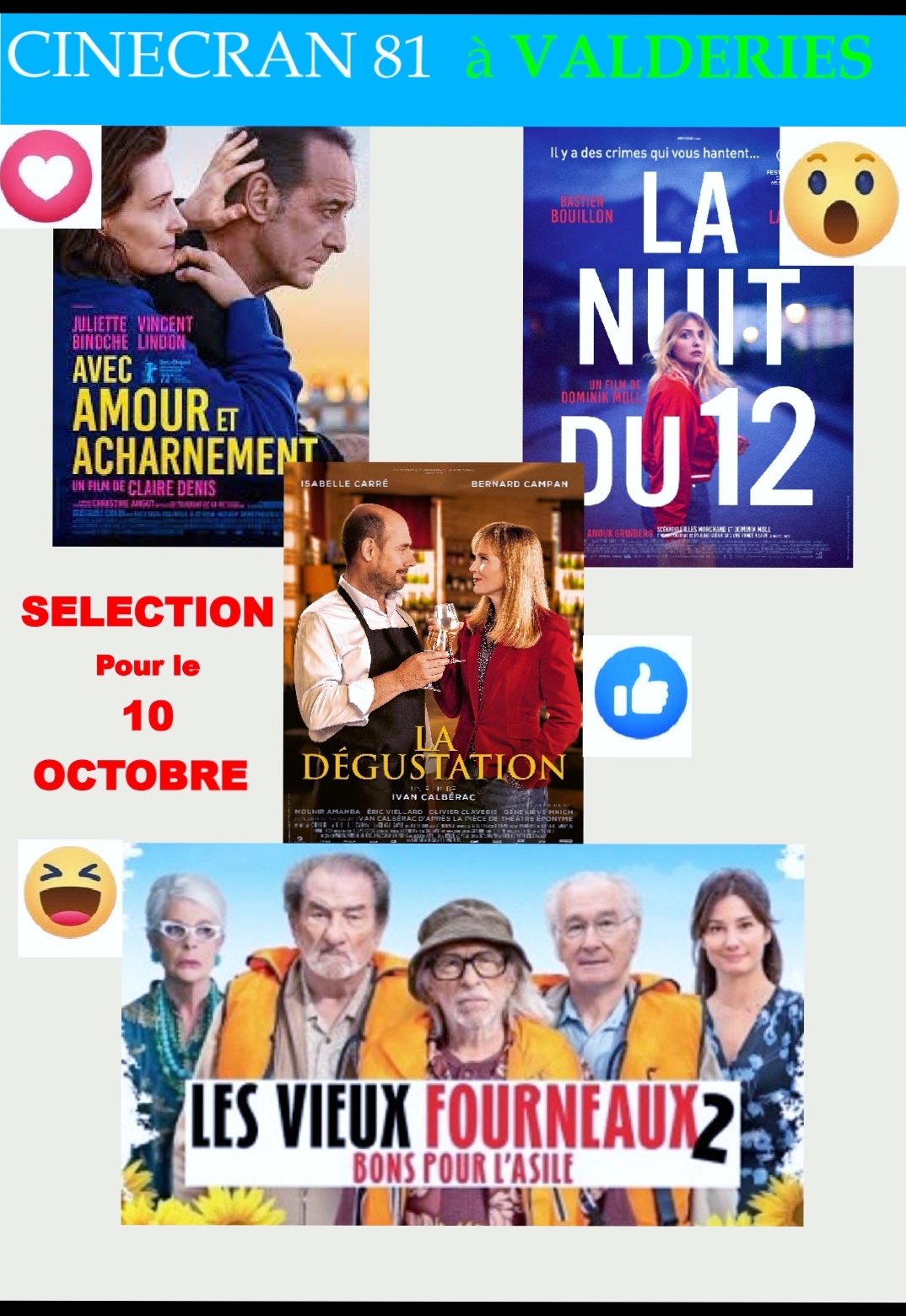 choix du film pour la séance d'octobre 2022