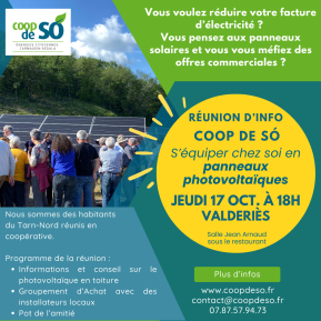 Réunion d'information sur les panneaux photovoltaïques 17 10 2024