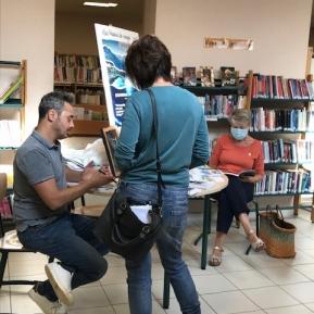 Nicolas Bonnafous au moment des dédicaces